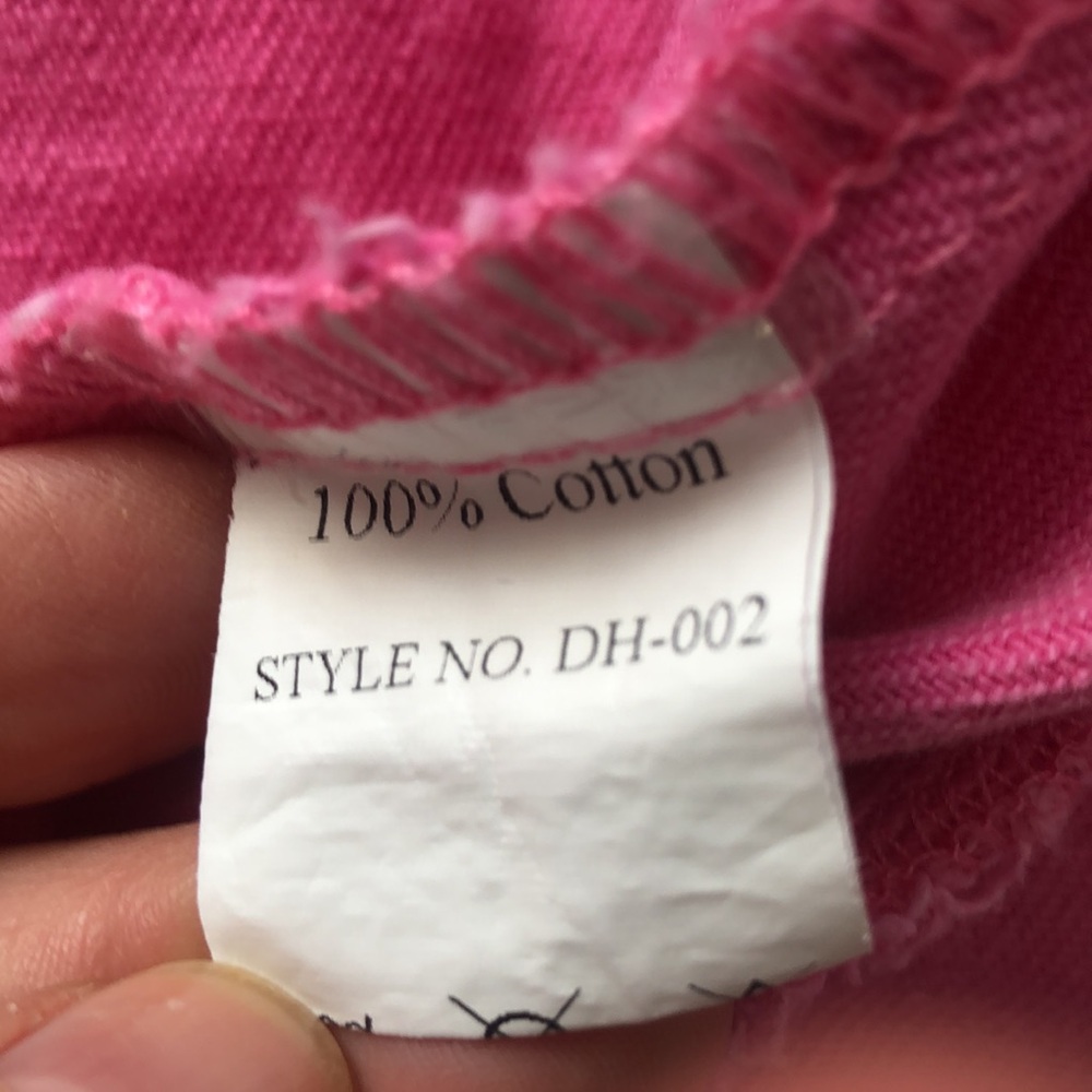 Women’s Oversize Frayed Lightweight Denim Jacket Size XL.  Bubble gum pink. - Picture 9 of 17